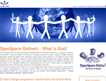 Tablet Screenshot of openspace-online.com